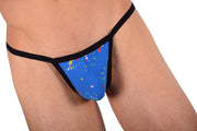 SMU Splash Tiny G-String Blue D-100614 8