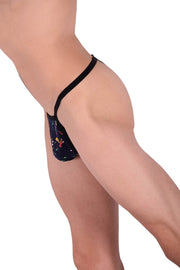SMU Splash Tiny G-String Navy D-100614 8