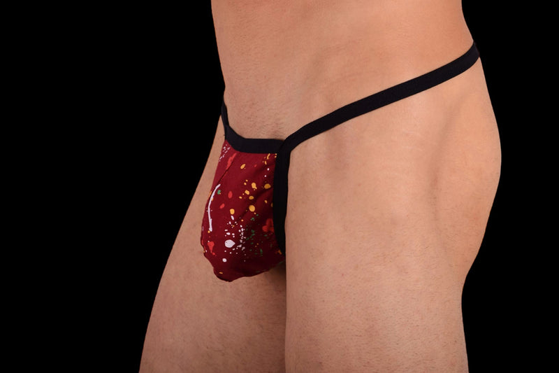 SMU Splash Tiny G-String Wine D-100614 8