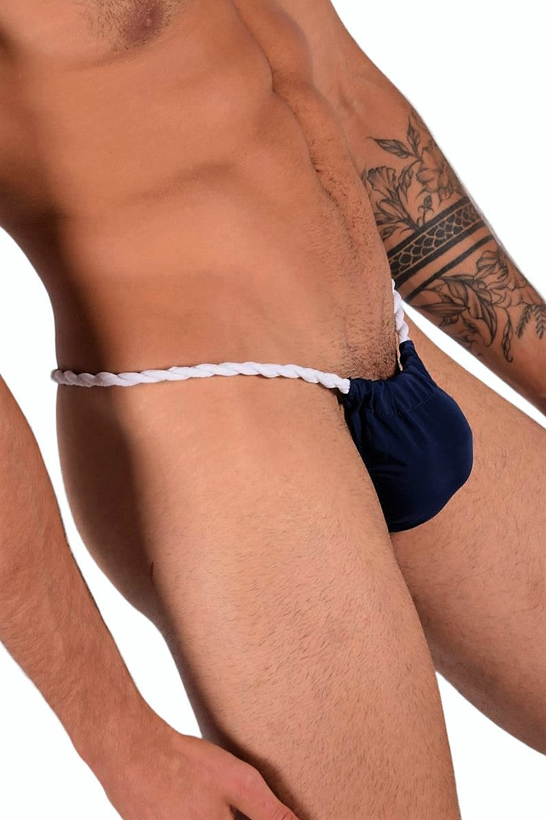 SMU Sumo Rope Thongs  Navy 4828 MX6