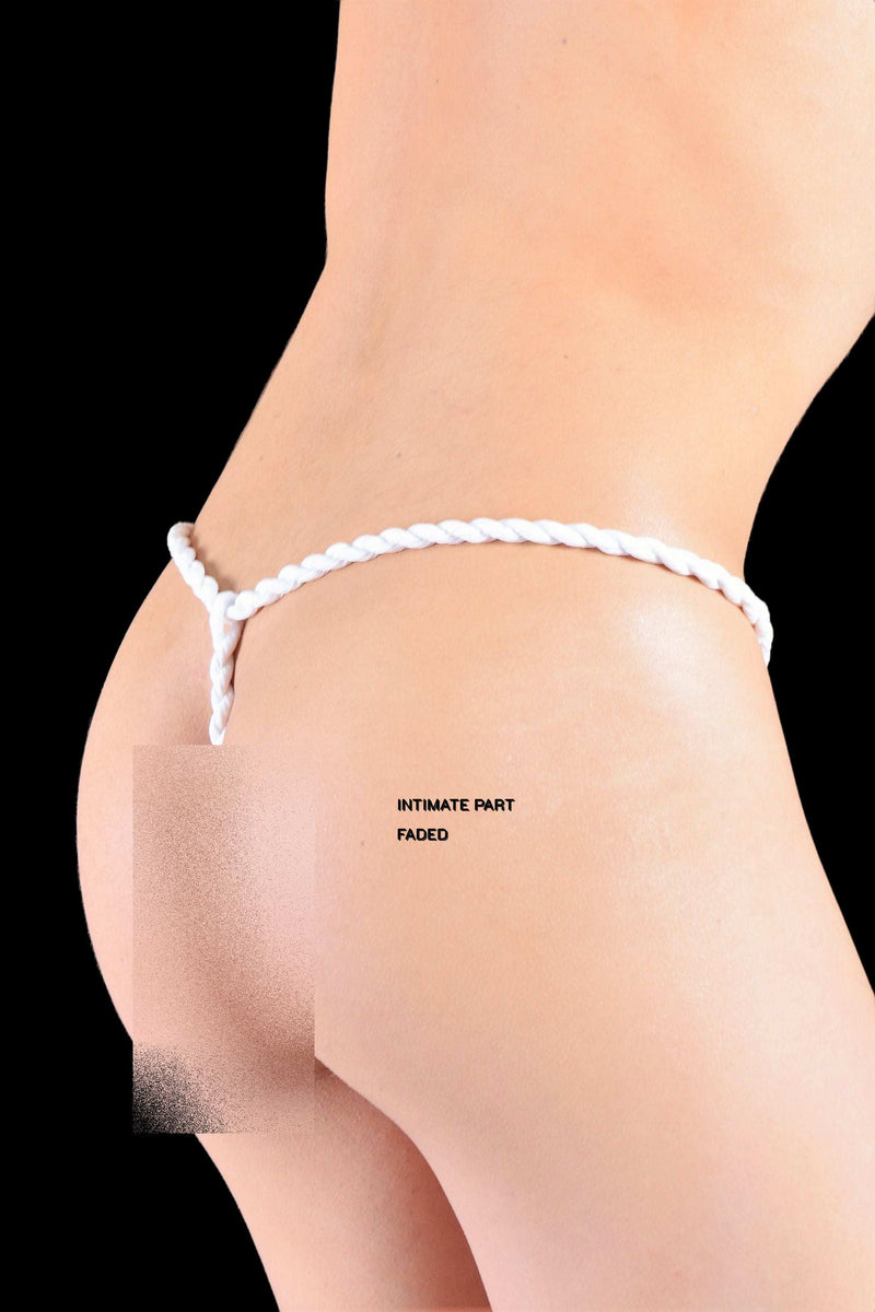 SMU Thongs Limited Sumo-Rope Tongs blanches 4828 MX6