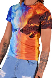 SMU T-Shirts Duality Of Nature Day & Night Wolfs Shirt 32452