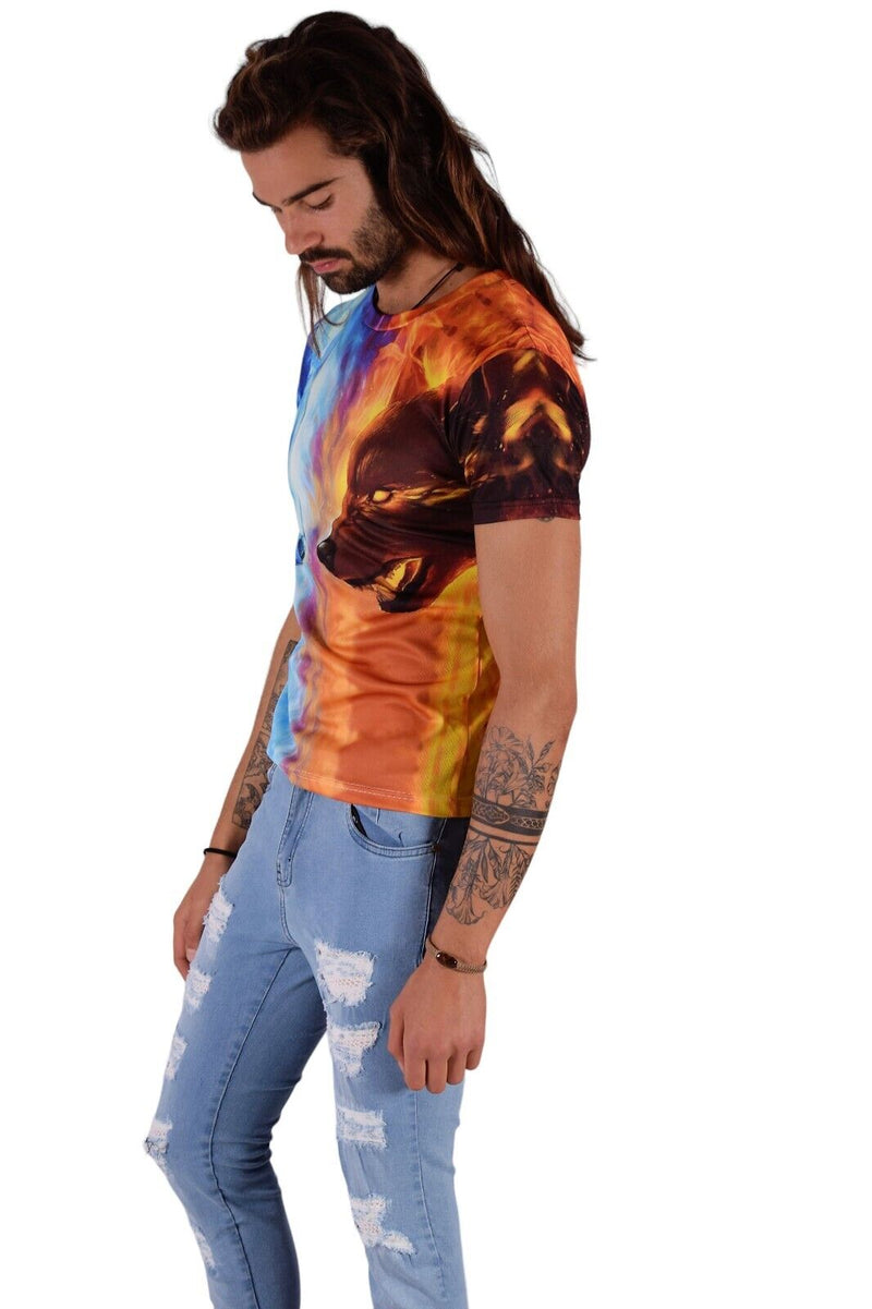 SMU T-Shirts Duality Of Nature Day & Night Wolfs Shirt 32452