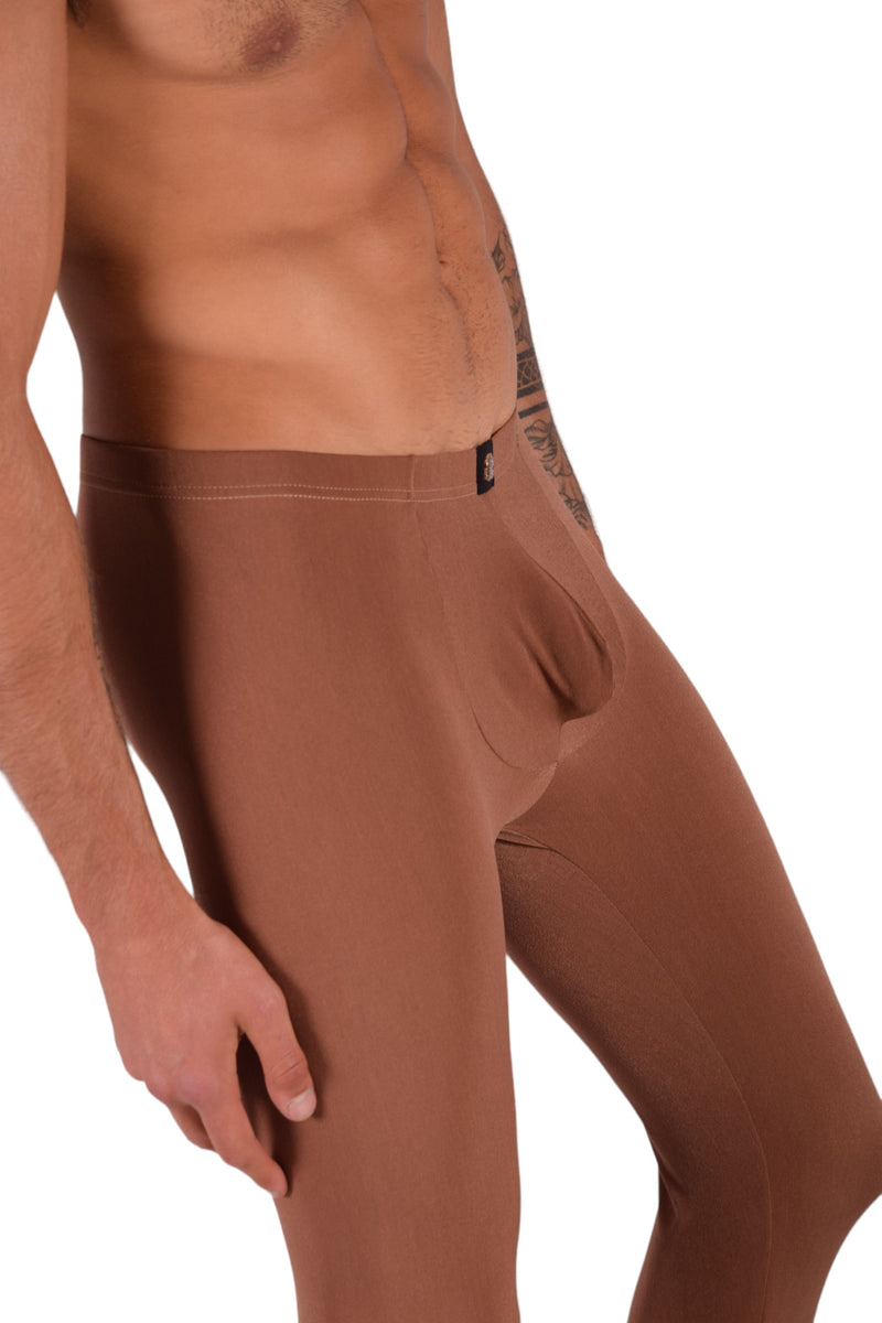 SMU Legging Homme Coupe Ajustée Smoothie Marron S/M 12570 MX8