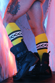 Socks BREEDWELL Daddy's Favorite Long Socks O/S in Yellow 536