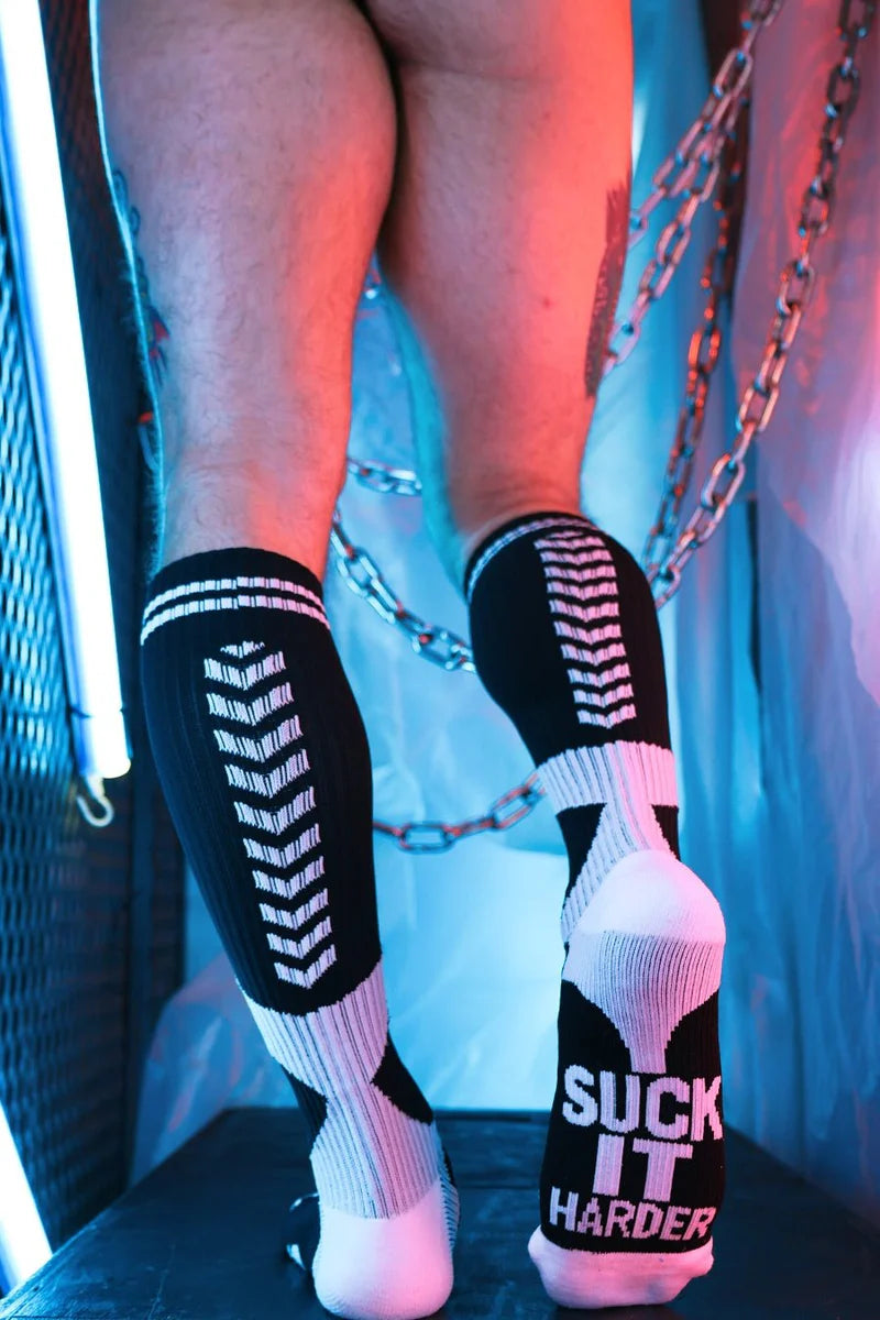 BREEDWELL S''ck*er Long Socks The Brightest And Boldest In Black 39