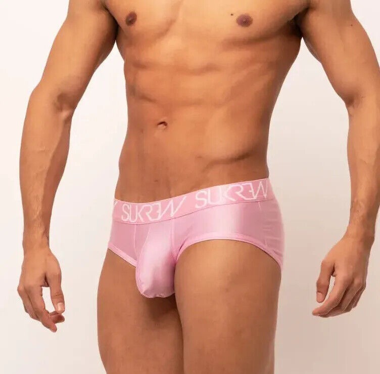 SUKREW Apex Brief Low-Rise Front Rounded Cupping Pouch Soft Pink Briefs 19