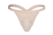 SUKREW Bubble Thong Extra Stretch Rounded Cupping Pouch Unlined in Nude Skin 255