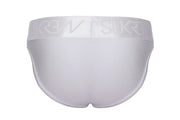 SUKREW Classic Briefs Stretchy Unlined Large Contoured Pouch in Shimmer White 394
