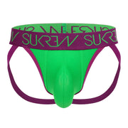 SUKREW Jockstrap Low - rise Font Soft Cotton Stretch Jock in Verdant Green 251