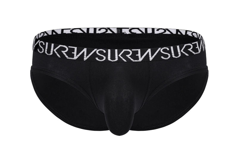 SUKREW Low - Rise Brief Unlined Rounded Cupping Pouch in Midnight Black Briefs 281