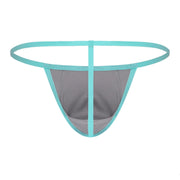 SUKREW Low Rise G - String Stretchy Rounded Cupping Pouch in Silver Sparkle 112