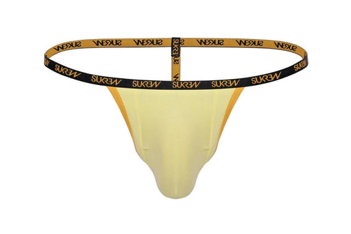 SUKREW Low Rise G - String Unlined Soft Stretch Cotton Strings in Gleaming Gold 61