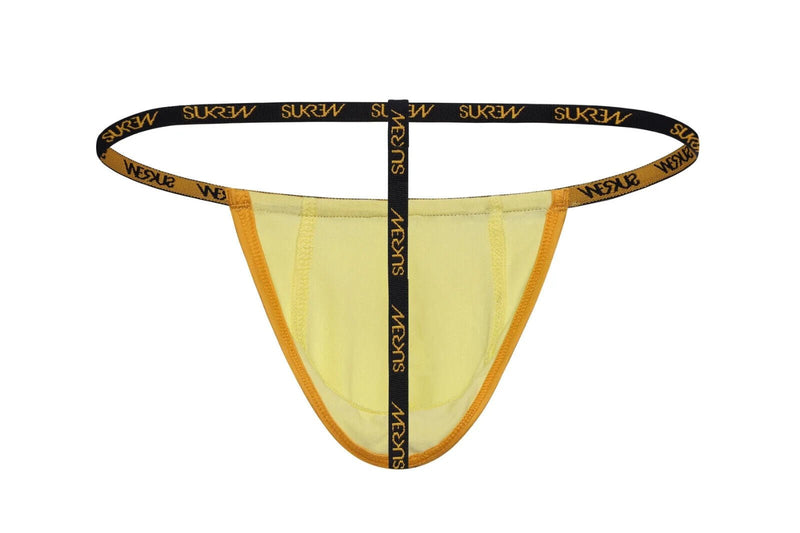 SUKREW Low Rise G - String Unlined Soft Stretch Cotton Strings in Gleaming Gold 62