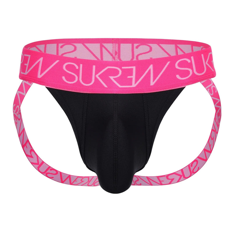 SUKREW Low - Rise Jockstrap Underground Unlined Stretchy Jock in Electric Pink 431