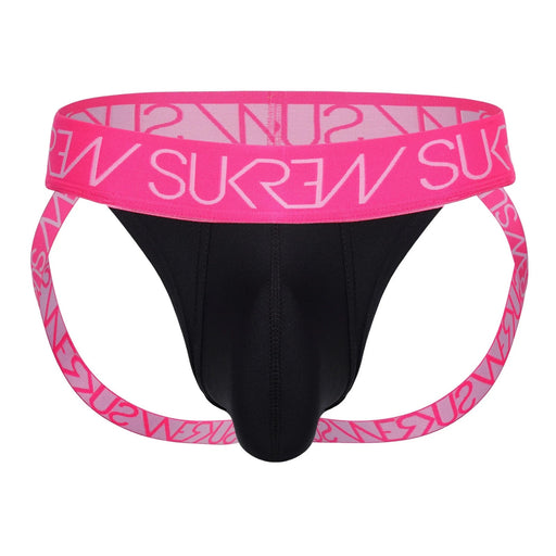 SUKREW Low - Rise Jockstrap Underground Unlined Stretchy Jock in Electric Pink 431