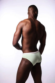 SUKREW Super Low-Rise Briefs Extra Stretchy Unlined Brief Light Green 3