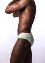 SUKREW Super Low-Rise Briefs Extra Stretchy Unlined Brief Light Green 3