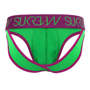SUKREW V - Briefs Stetchy Open Back Lifting Straps V - Shaped Brief Verdant Green 31