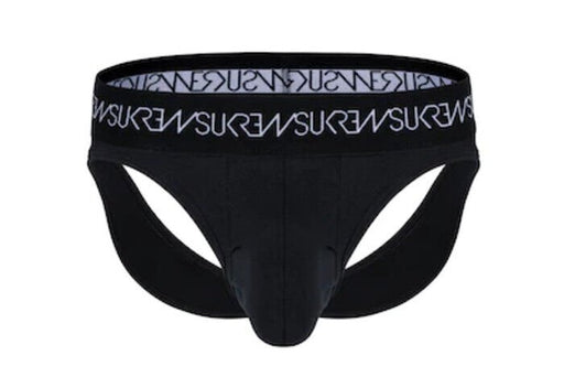 SUKREW V - Thong Two Lifting Back Straps Large Contoured Pouch Twilight Black 31