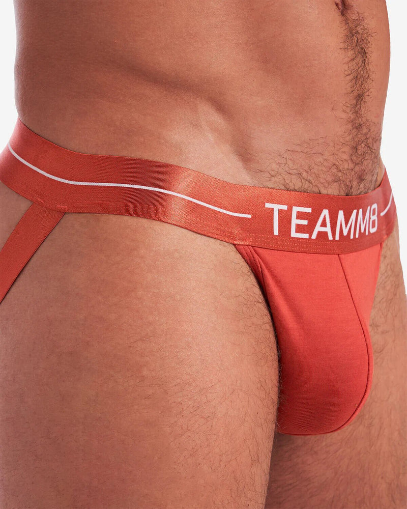 TEAMM8 ICON Modal Jock Quick Dry Low - Rise Jockstrap in Light Chili 234