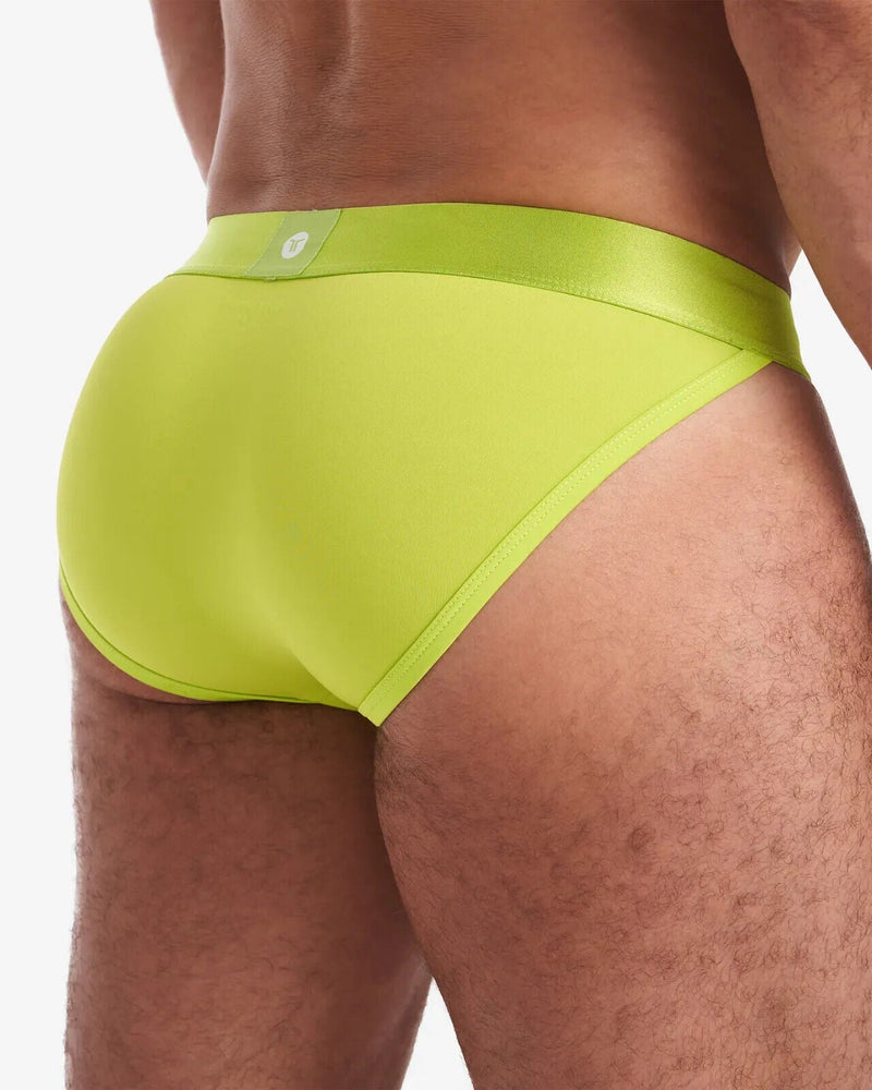TEAMM8 Spartacus Brief 2.0 Low-Rise Athletic Sports Briefs Lime Punch Green 18