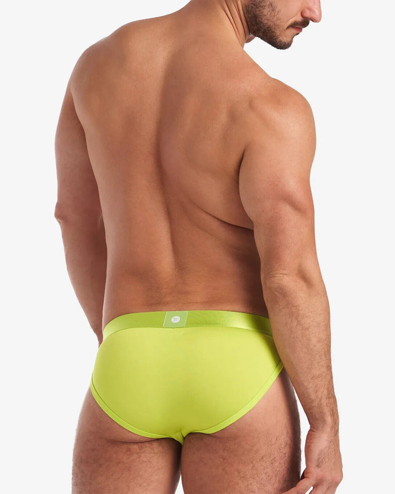 TEAMM8 Spartacus Brief 2.0 Low-Rise Athletic Sports Briefs Lime Punch Green 18