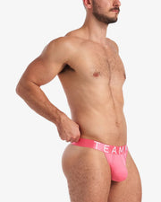 TEAMM8 Thong Spartacus 2.0 Low-Rise Athletic Thongs in Hot Pink
