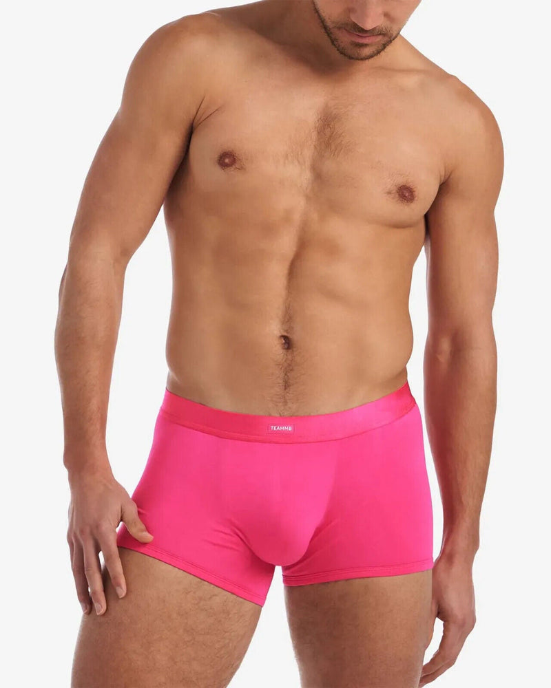TEAMM8 You Bamboo Long Boxer Trunk Low-Rise Body Enhancing Honeysukle Pink 11