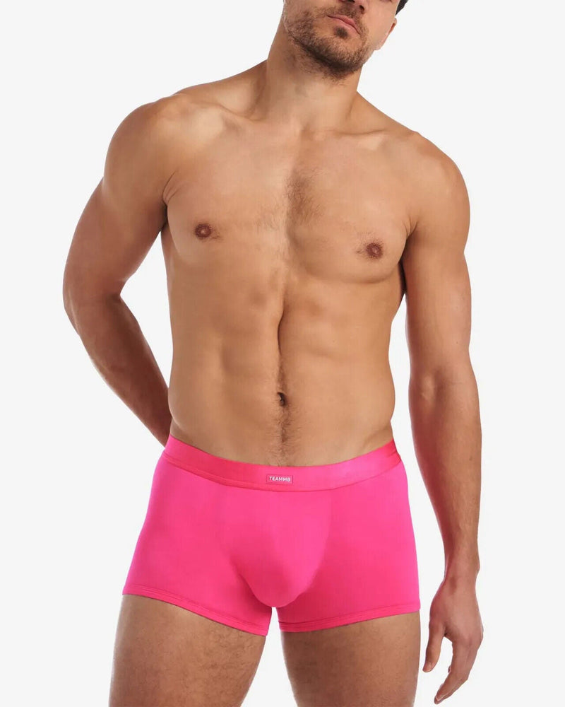 TEAMM8 You Bamboo Long Boxer Trunk Low-Rise Body Enhancing Honeysukle Pink 11