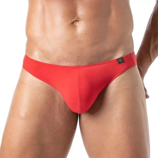 TOF PARIS Champion Thongs Bi - Stretch Unlined Red Cotton Thong 781