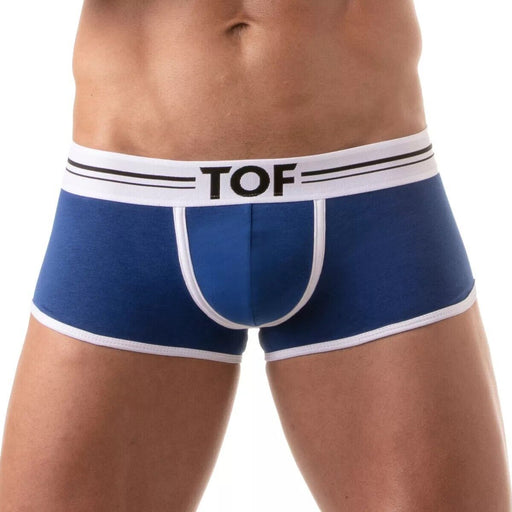 TOF PARIS French Boxer Low - Rise Trunk Stretch Soft Cotton Jersey Royal - Blue 931