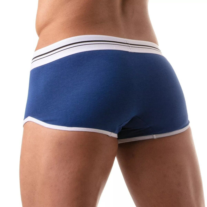 TOF PARIS French Boxer Low - Rise Trunk Stretch Soft Cotton Jersey Royal - Blue 933