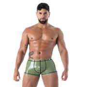 TOF PARIS Latex Boxer Trunk 100% Natural Second - Skin Datex in Khaki T34