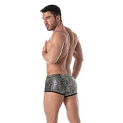 TOF PARIS Low-waisted Swimwear Splendid Shorty Swim Trunks Silver