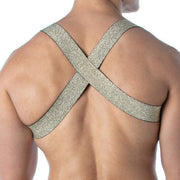 TOF PARIS Lurex X-Harness Magic Elasticated Party X-Shaped in Shiny Gold