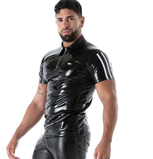 TOF PARIS Polo Latex Is The New Datex Second - Skin Black T21