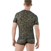 XL Camo Kit Gregg Homme Mesh T-Shirt and Thong 143007-004 MX5