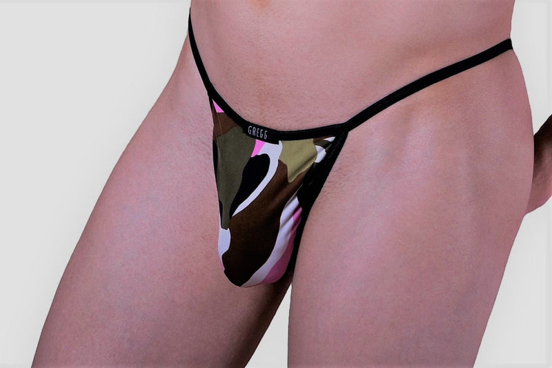 XL Gregg Homme 3G Safari Camouflage G - String Pink 32729 95