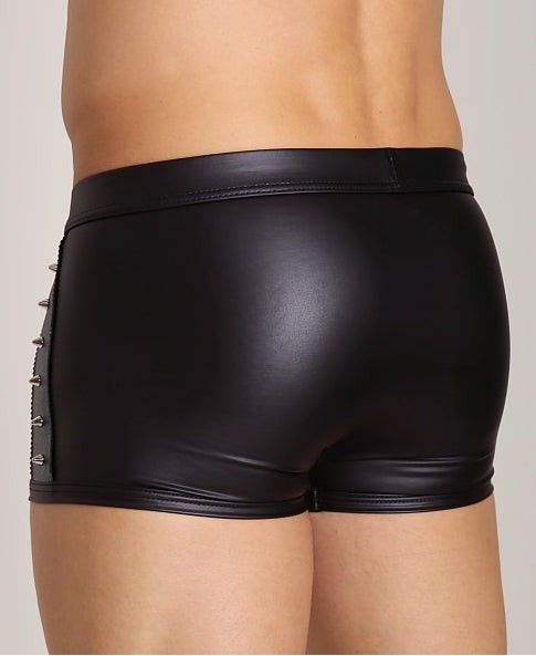 XL GREGG HOMME ROCKSTAR STUDDED LEATHER LOOK BOXER BRIEF 110005 96