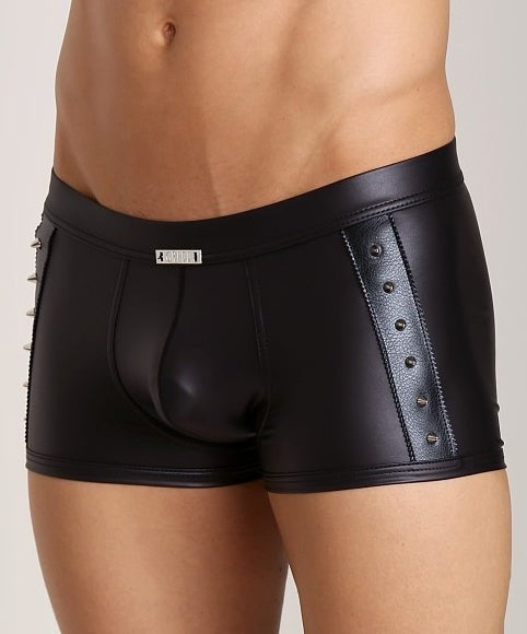 XL GREGG HOMME ROCKSTAR STUDDED LEATHER LOOK BOXER BRIEF 110005 96