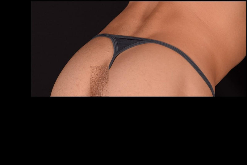 XL L'Homme Invisible Detachable Thong G - String Grey MY83 36