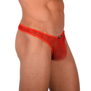 XS SMU Sensual C - Thru Red Thong 33852 MX174