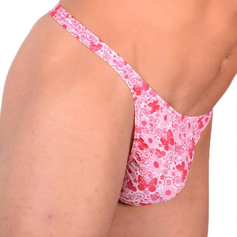 XS SMU Sensual Thong Floral Pink 33573 MX134