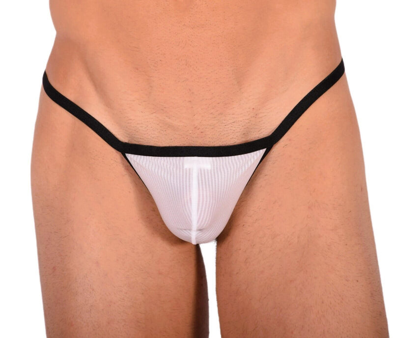 XS Smu Tanning Walking around sheer White String MX19 340201