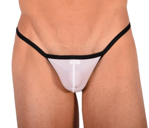XS Smu Tanning Walking around sheer White String MX19 340201