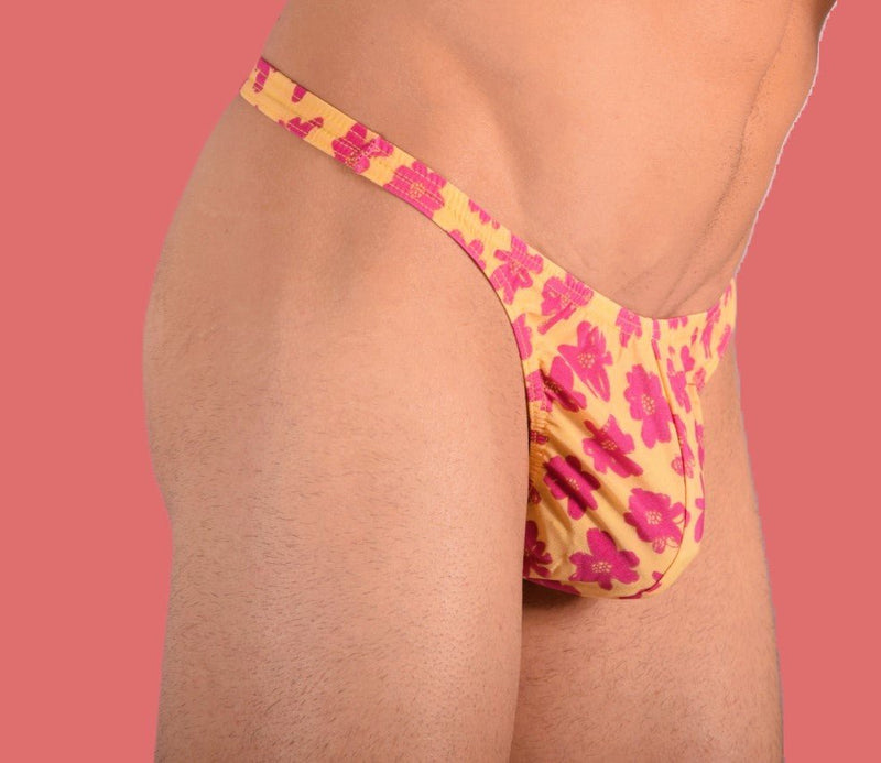 XS/S SMU Mens Flash Thong Flower Print 33460 MX117