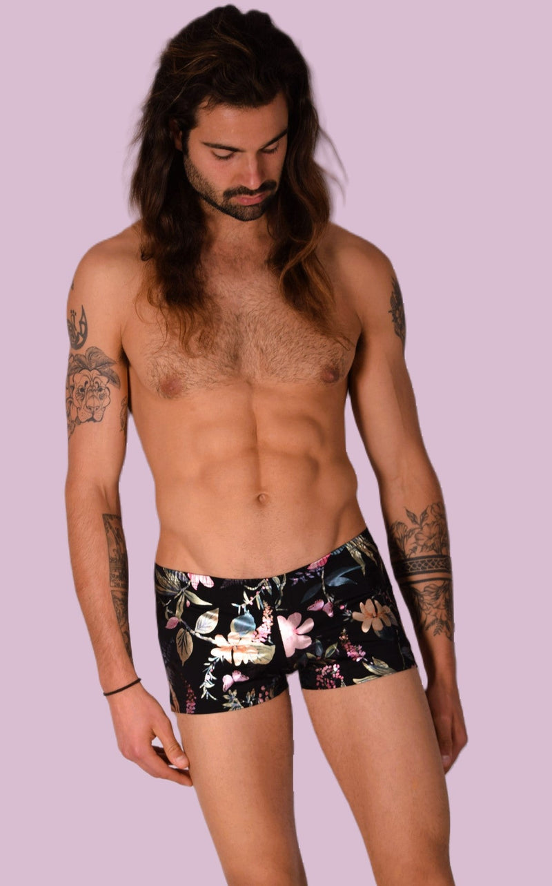 XS/S SMU Mens Hipster Flash Flower Mini Boxer 43121 MX122