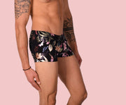 XS/S SMU Mens Hipster Flash Flower Mini Boxer 43121 MX125