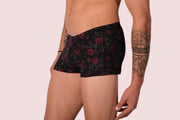 XS/S SMU Mens Hipster Underwear Black Roses 43111 MX123